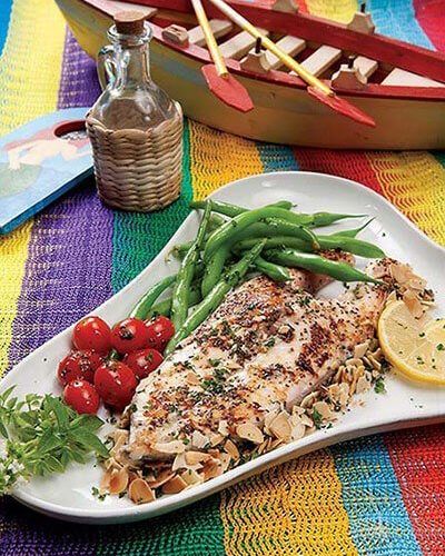 Filete con hojuelas de almendras