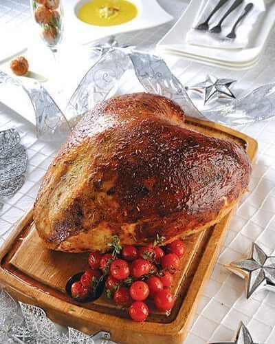 Pechuga de pavo navideño