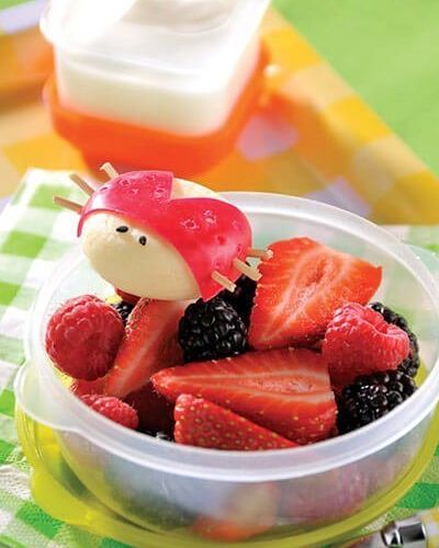 Bocaditos de queso con fruta