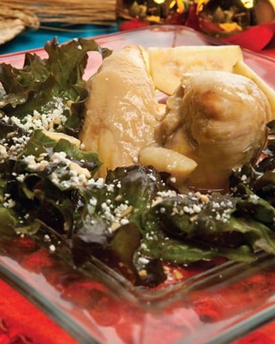 Pollo con salsa de guayaba