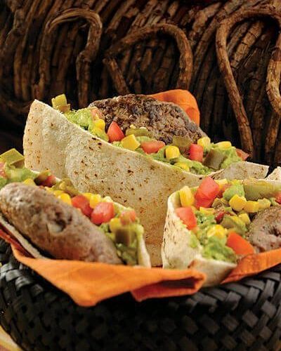 Hamburguesas con pan pita