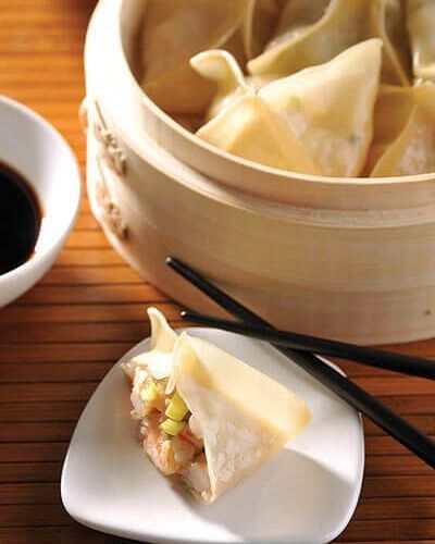 Dumplings de camarón